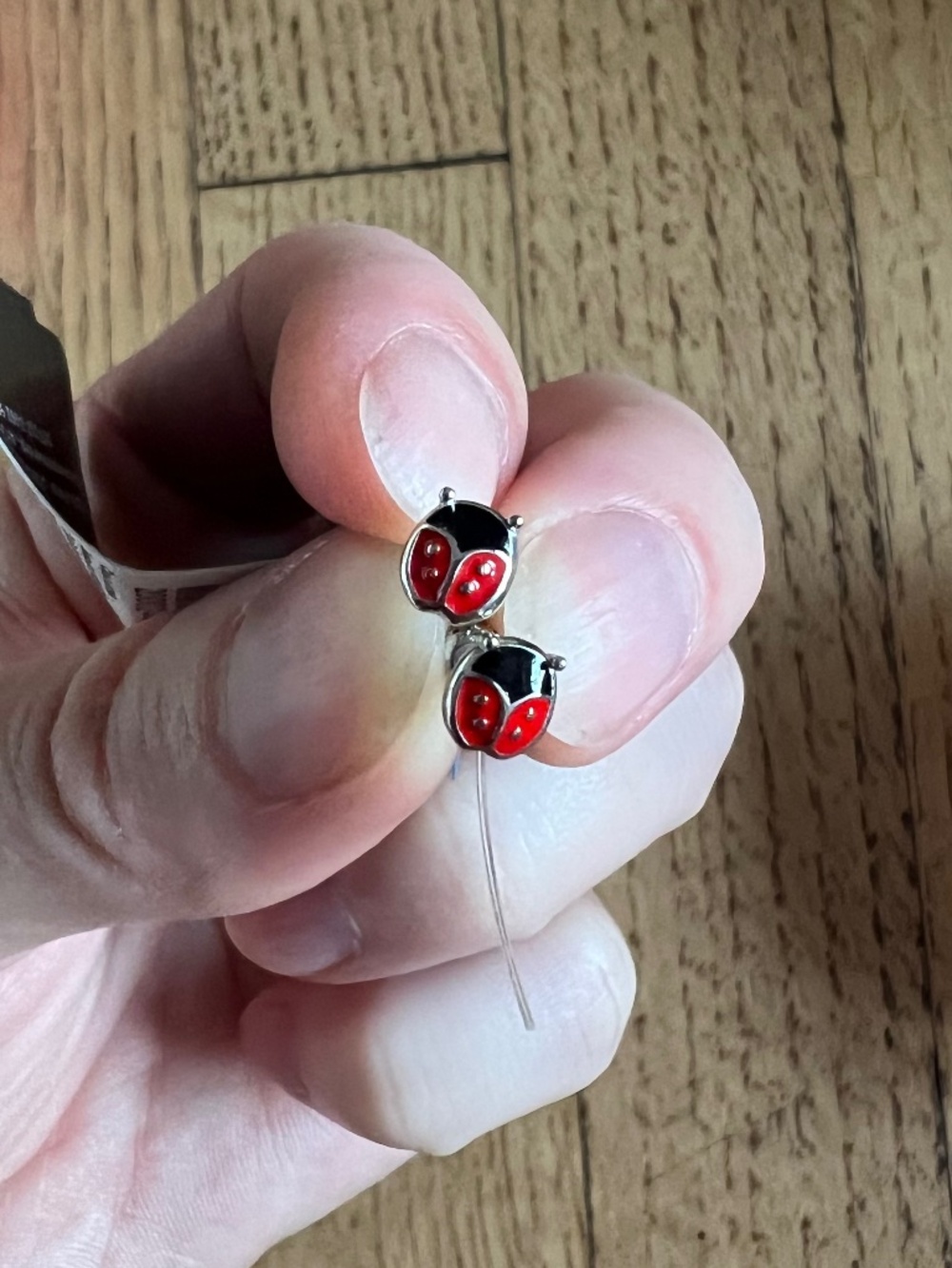 New 925 sterling silver earrings with enamelled